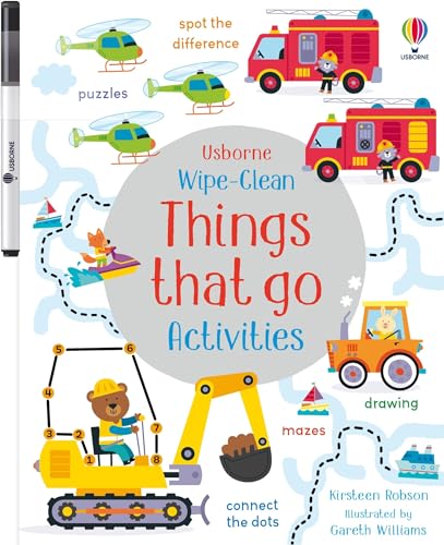 Wipe-Clean Things That Go Activities (Wipe-clean Activities) von Usborne Publishing Ltd